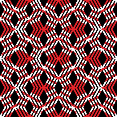 Çizgili rhombs, renkli sonsuz geometrik ile Seamless Modeli 