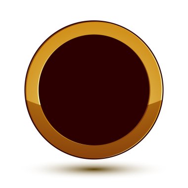 Vektör klasik amblemi beyaz arka plan üzerinde izole. Aristokrat