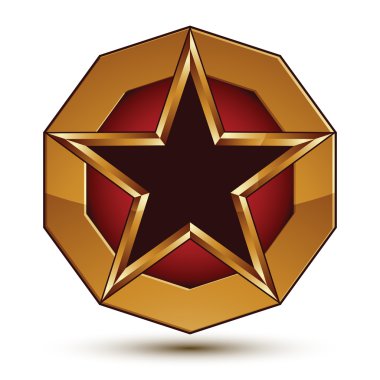 Hanedan 3d parlak simge, rafine şenlikli mühür, biz-ebilmek var olmak kullanılmış