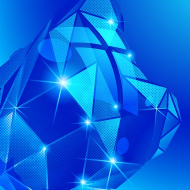 Boyutlu karmaşık nesne ile plastik sarhoş arka plan