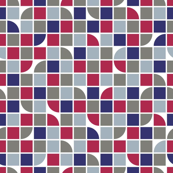Vektor geometrischen hellen Hintergrund, quadratischen abstrakten nahtlosen pa — Stockvektor