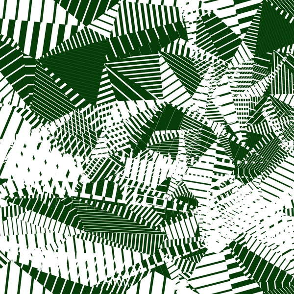 Verde linhas abstratas padrão sem costura. Vector wallpa psicodélico — Vetor de Stock
