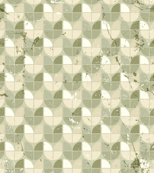 Vintage neutre motif géométrique sans couture, vitrail abstra — Image vectorielle