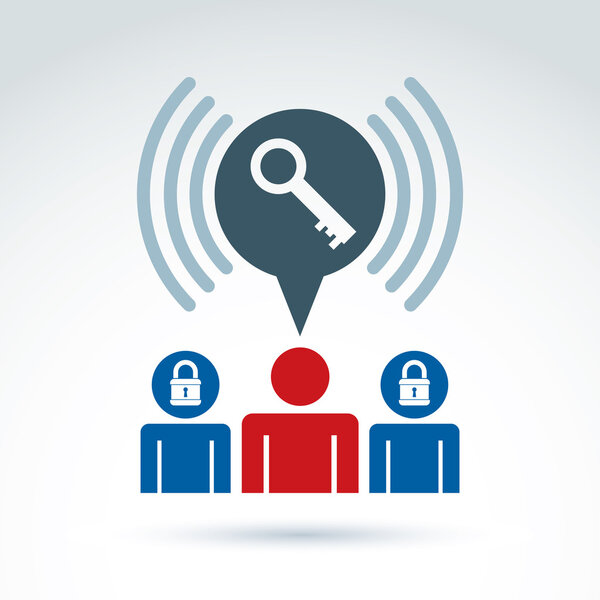 Люди ключ и замок замка концептуальный векторный значок, открыть свой разум, разблокировать свое восприятие, идеологический наставник и лидер, векторный концептуальный необычный символ для вашего дизайна
.