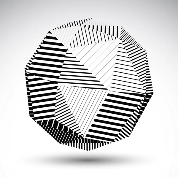 対称球面 3 d ベクトル技術イラスト、perspecti — ストックベクタ