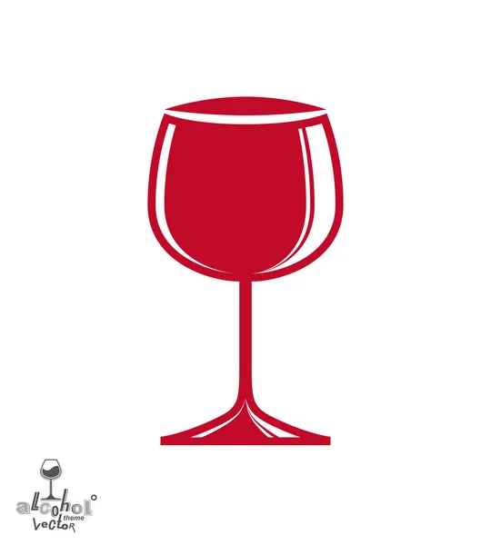 Elegant wine goblet, stylish celebration and alcohol theme illus — Stock Vector