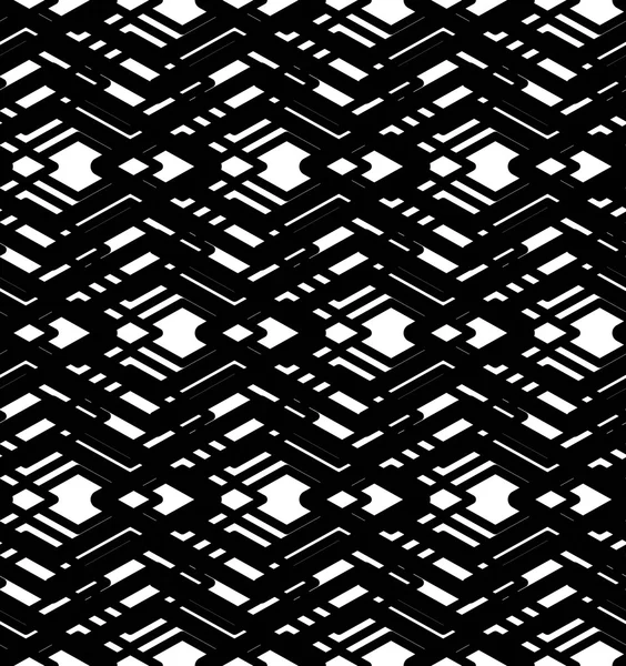 Геометрические грязные подкладки бесшовный узор, черный вектор бесконечные bac — стоковый вектор