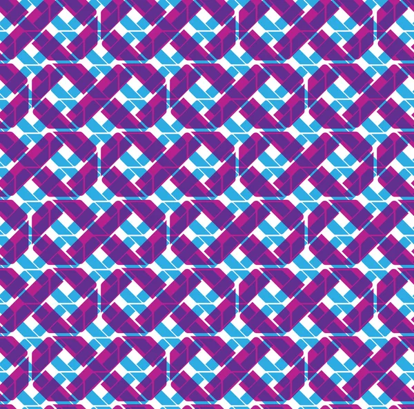 Colorful geometric seamless pattern, symmetric endless vector ba — Stock Vector