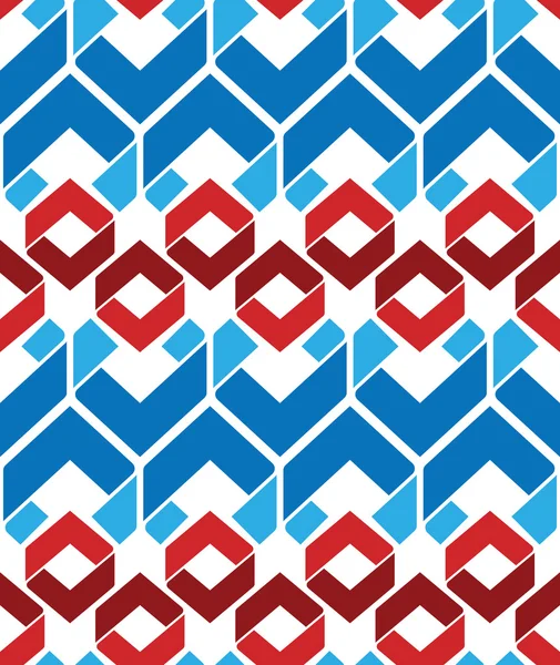 Heldere kunstmatige naadloze patroon met rhombs, kleurrijke infinit — Stockvector