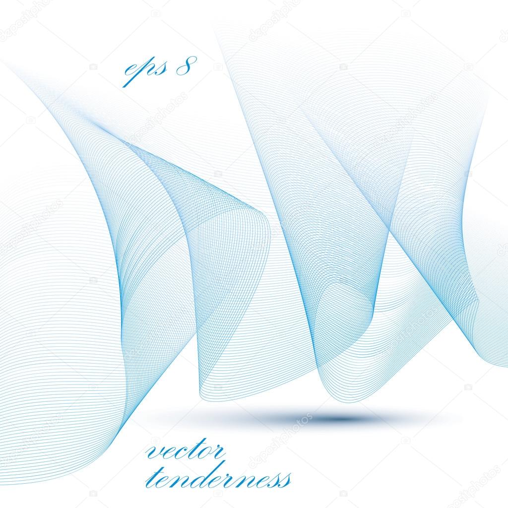 3d vector decorative background with curved transparent dynamic 