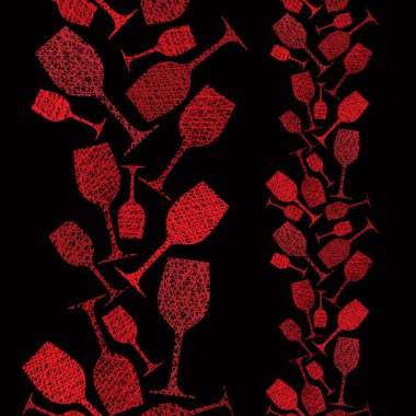 Winery theme seamless background vector Winery theme seamless background vector