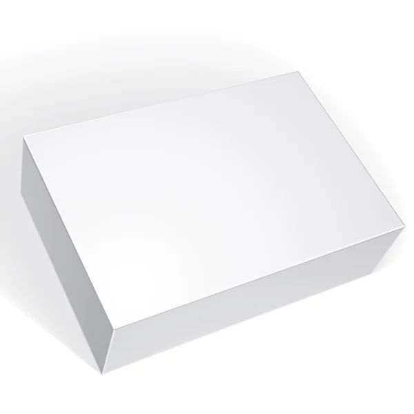 Pacchetto scatola bianca — Vettoriale Stock