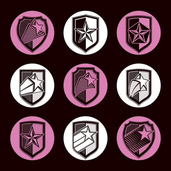 Emblèmes des forces militaires . — Image vectorielle