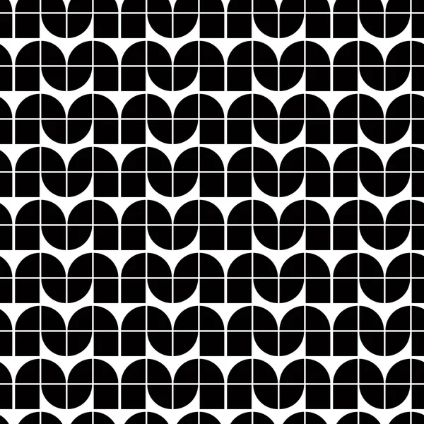 Abstract monochrome tiles  pattern. — Stock Vector