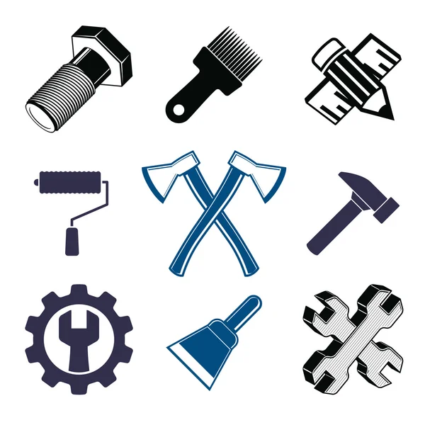 Collection d'outils de travail — Image vectorielle