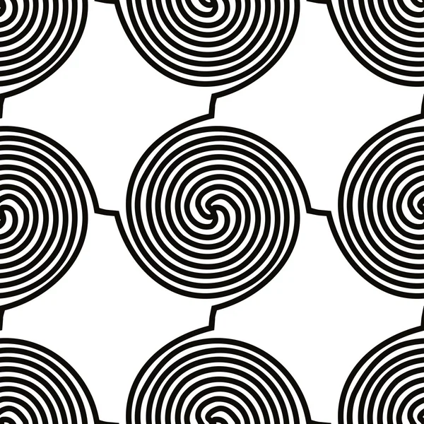 Formes en spirale motif sans couture — Image vectorielle