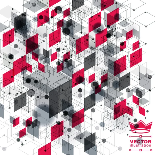 Ruimtelijke lattice bedekking achtergrond — Stockvector