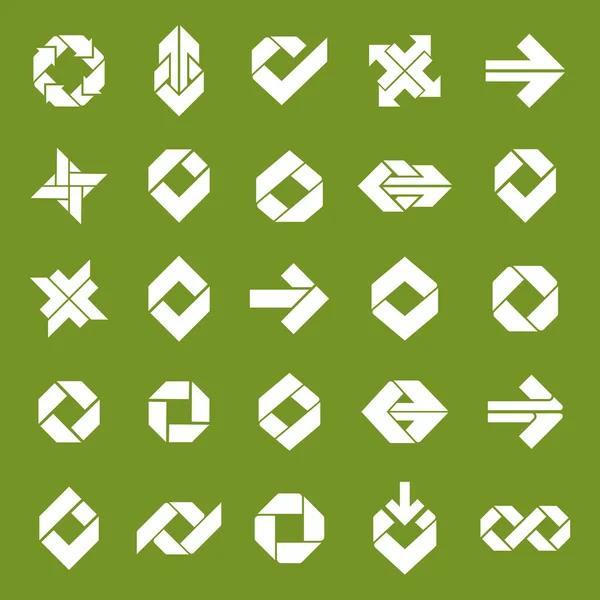 Abstract unusual  symbols set — Stock Vector