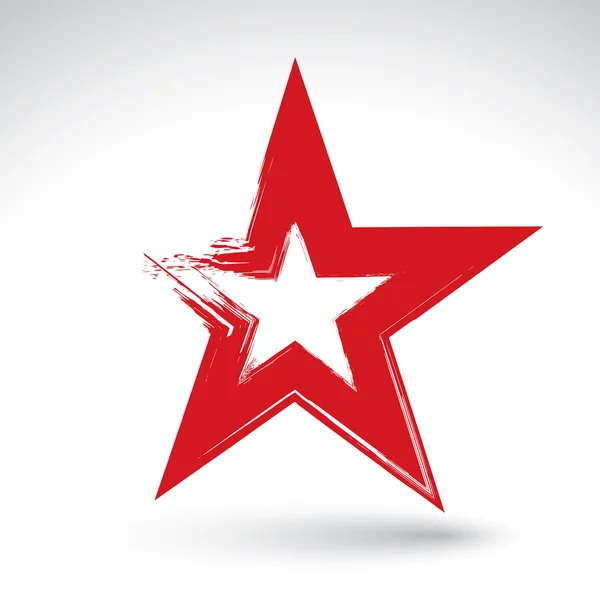 Soviet red star icon — Stock Vector