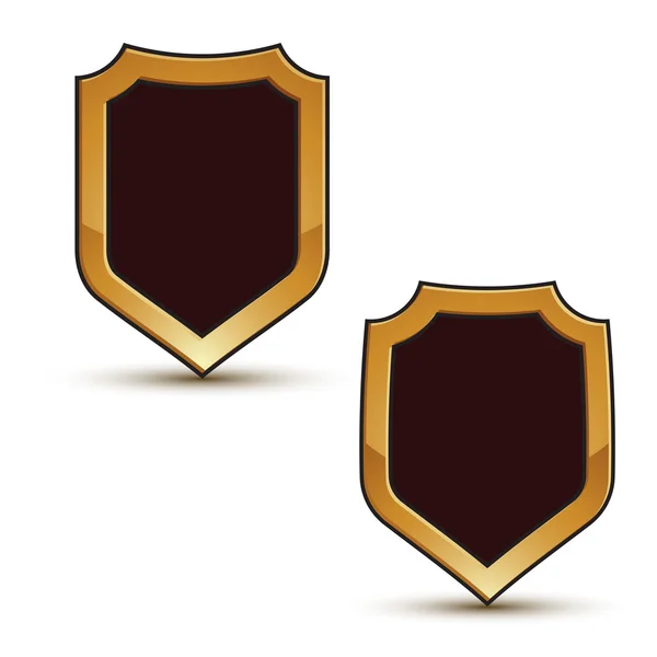 Shields shape emblems — Stock Vector