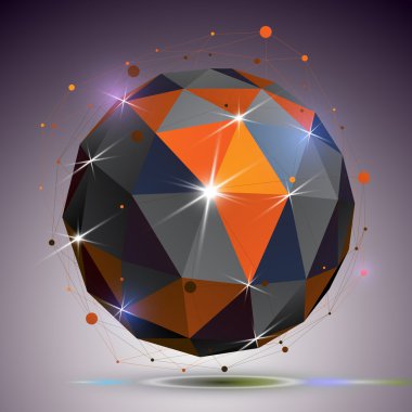 Technology spherical polished object clipart