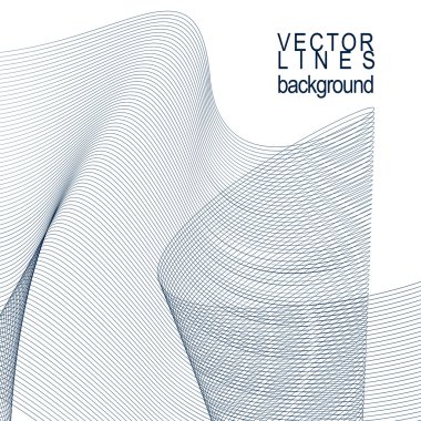 Çizgili dekoratif dalgalı şablonu