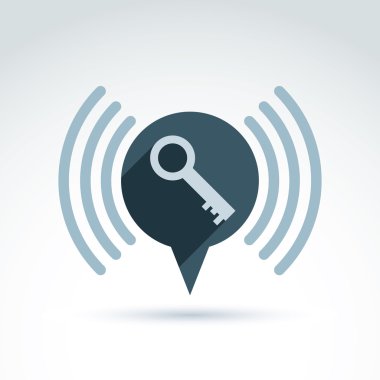 Konuşma balonu ile bir anahtar