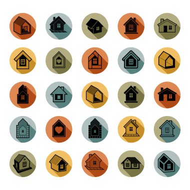 Evler soyut simgeler