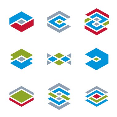 Soyut alışılmadık Icons set