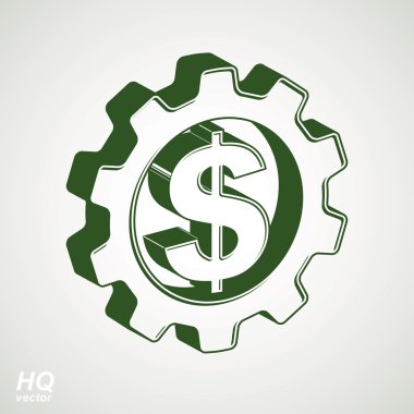 Yeşil dolar simgesi.