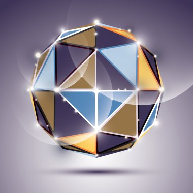 Soyut faset şenlikli Küre