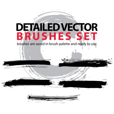 Taranan fırça darbeleri topluluğu