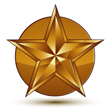 Geometrik klasik altın öğesi