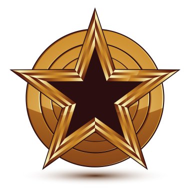 Pentagonal siyah yıldız sembolü