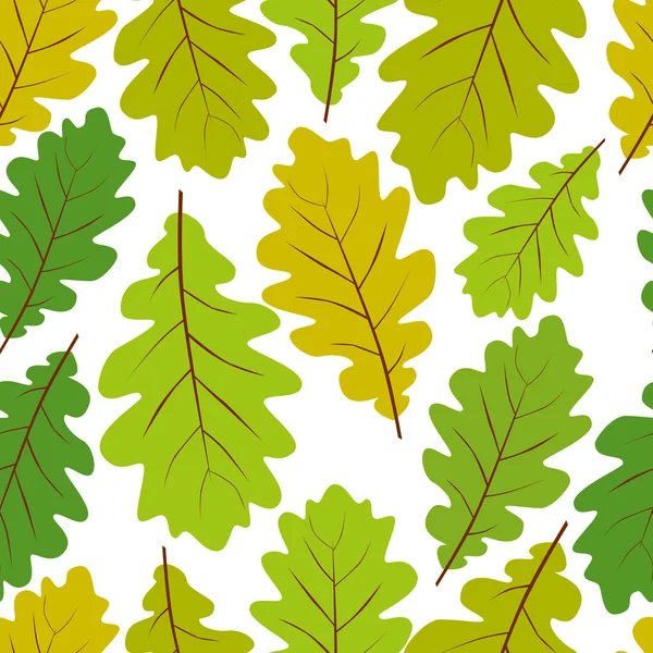 Beautiful leaves seamless pattern — Stock Vector