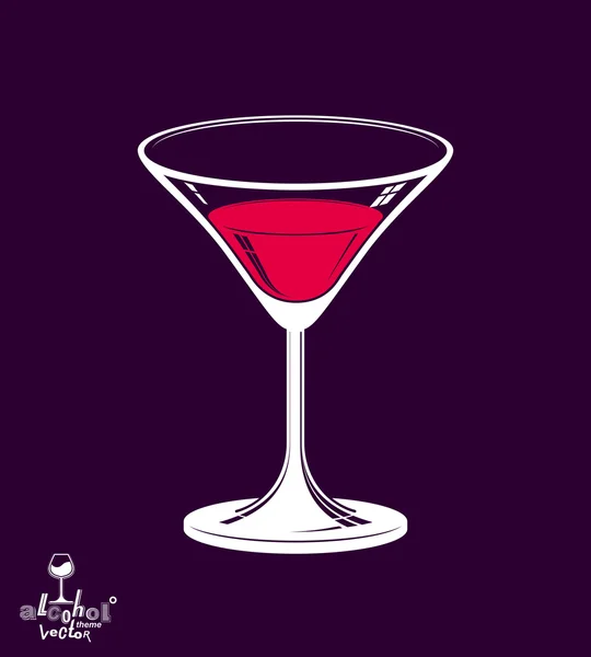 Reális martini pohár — Stock Vector