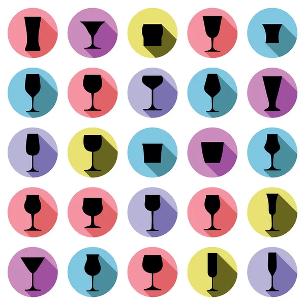 Classic goblets collection — Stock Vector