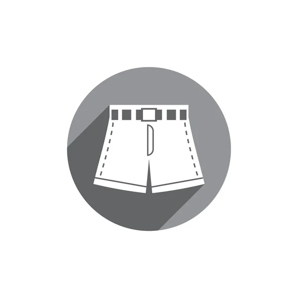 Icono de pantalones cortos aislado . — Archivo Imágenes Vectoriales