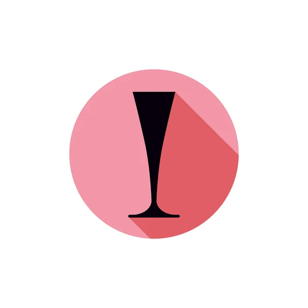 Icono de copa de champán — Vector de stock