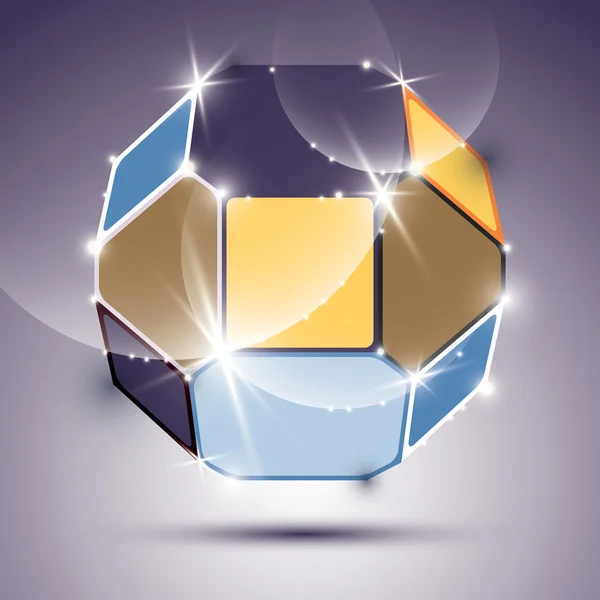 表現力豊かな輝くミラーボール — ストックベクタ