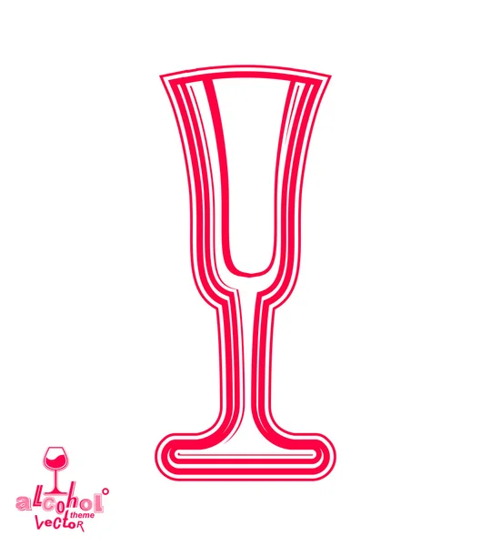 Classic champagne goblet — Stockvector