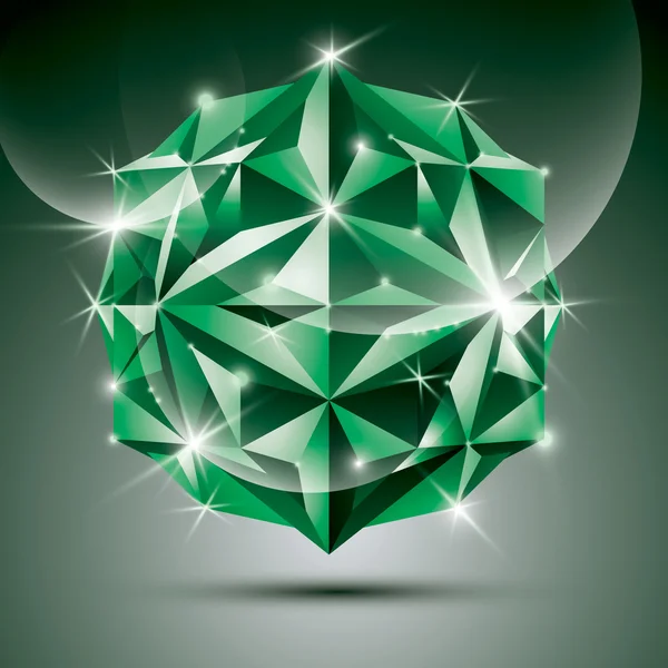 Κόμμα πράσινο γυαλιστερό disco μπάλα. — Διανυσματικό Αρχείο
