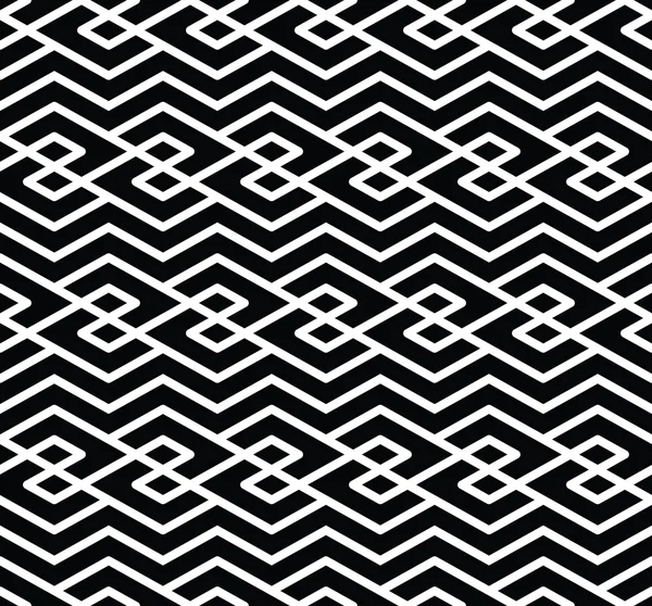 モノクロの幾何学的なシームレス パターン. — ストックベクタ