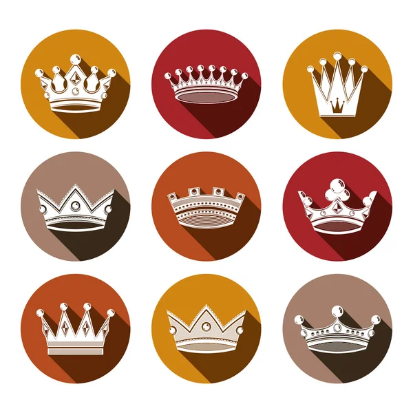 Éléments de design royal stylisés — Image vectorielle