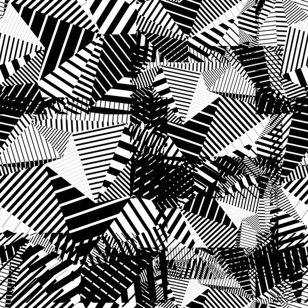 Carreaux géométriques contrastés motif sans couture — Image vectorielle