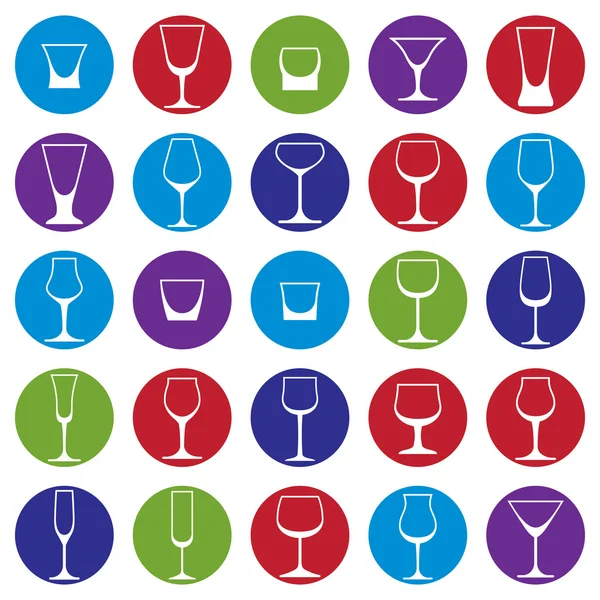 Classic goblets collection — Stock Vector
