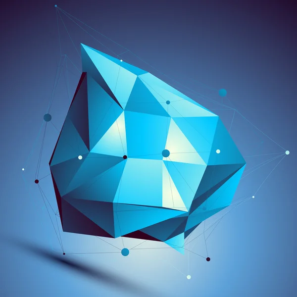 Modèle de design abstrait bleu — Image vectorielle