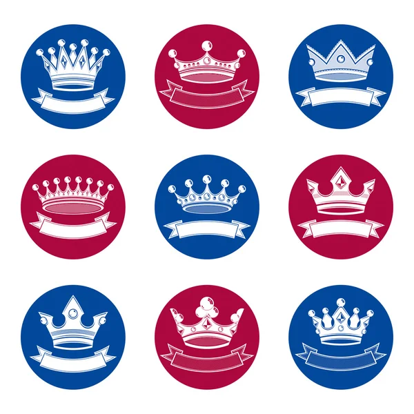 Éléments de design royal stylisés — Image vectorielle