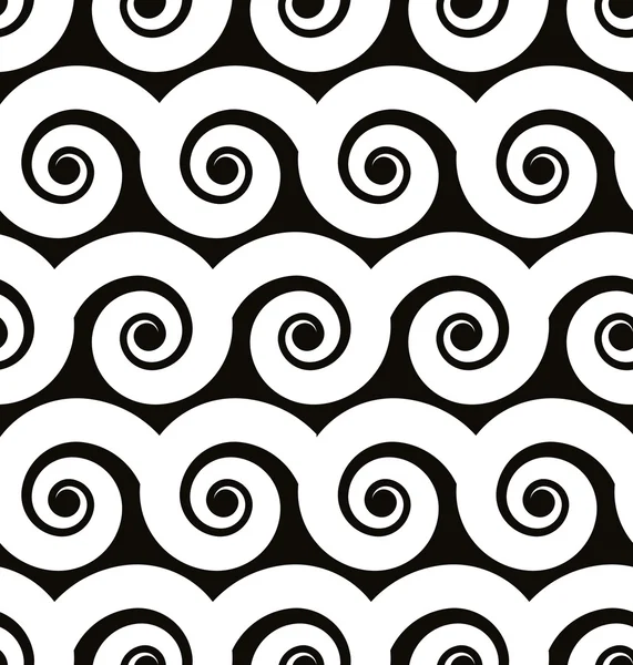 Spiralformen nahtloses Muster — Stockvektor