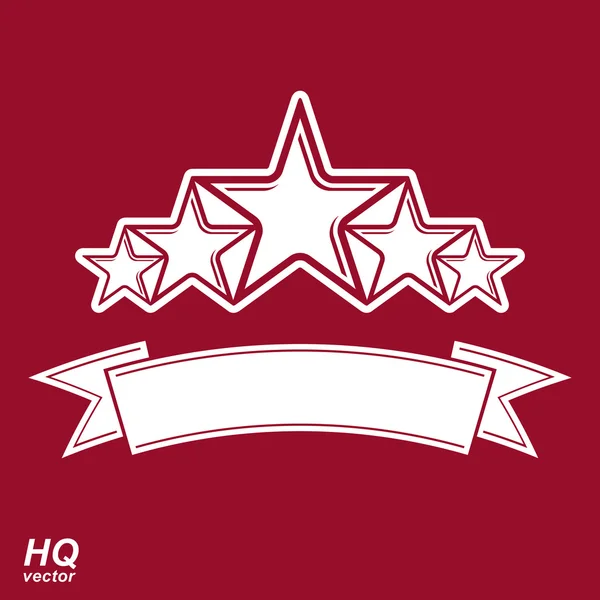 Emblema simbolo Monarca — Vettoriale Stock